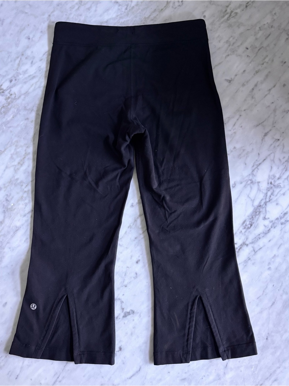 lululemon athletica Black Girls' Flared Leggings with back Slits